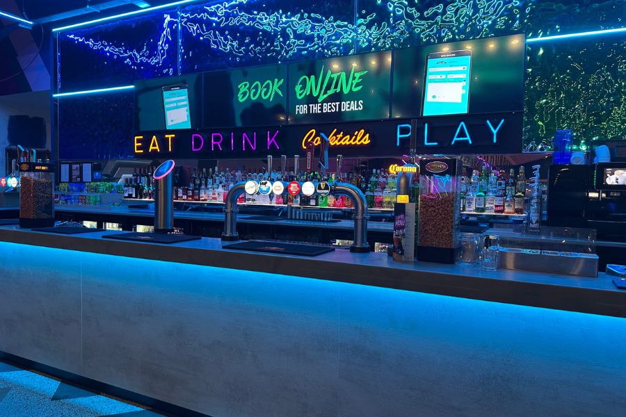 Bar at Ten Pin Nantgarw